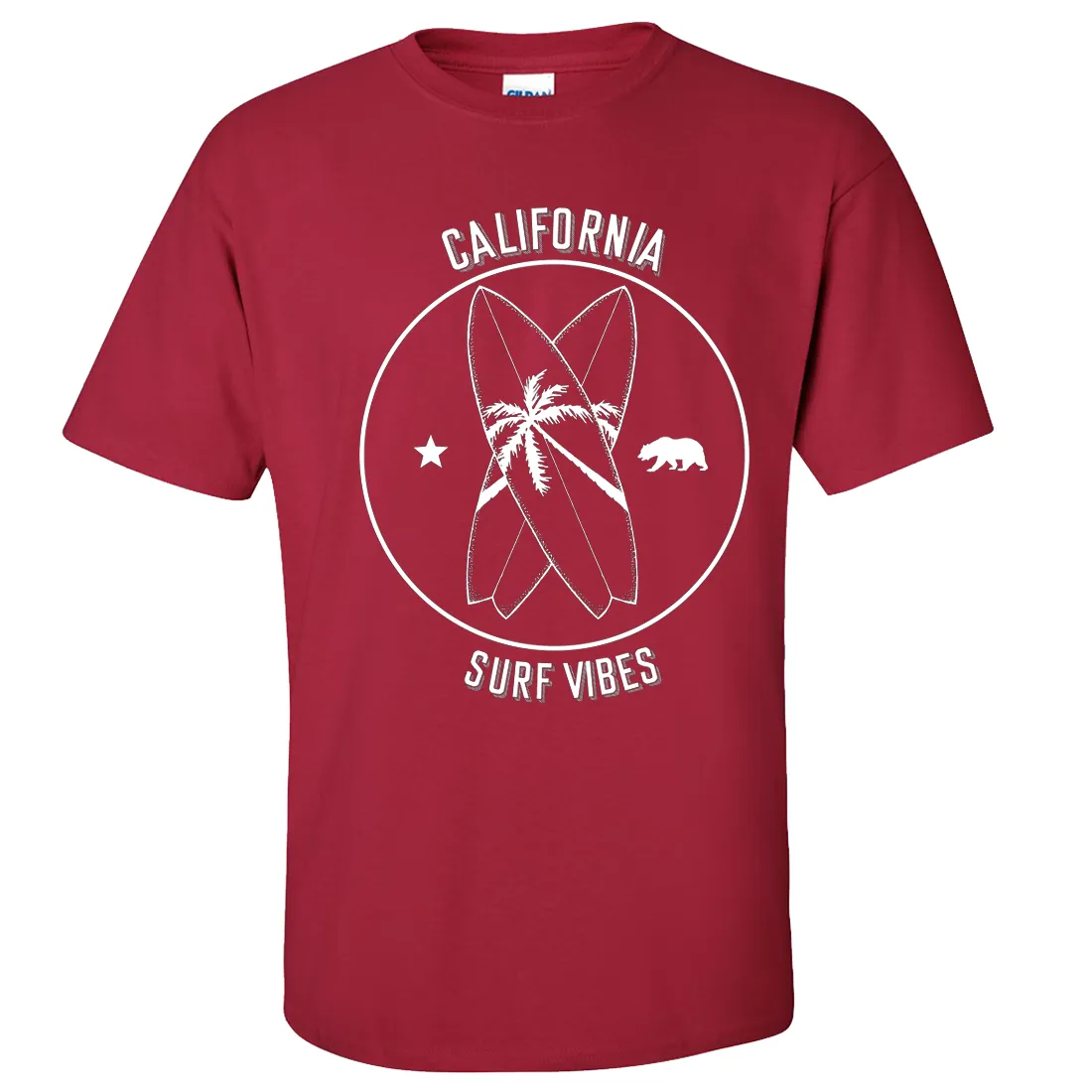 Surf Vibes White Print Asst Colors T-shirt/tee