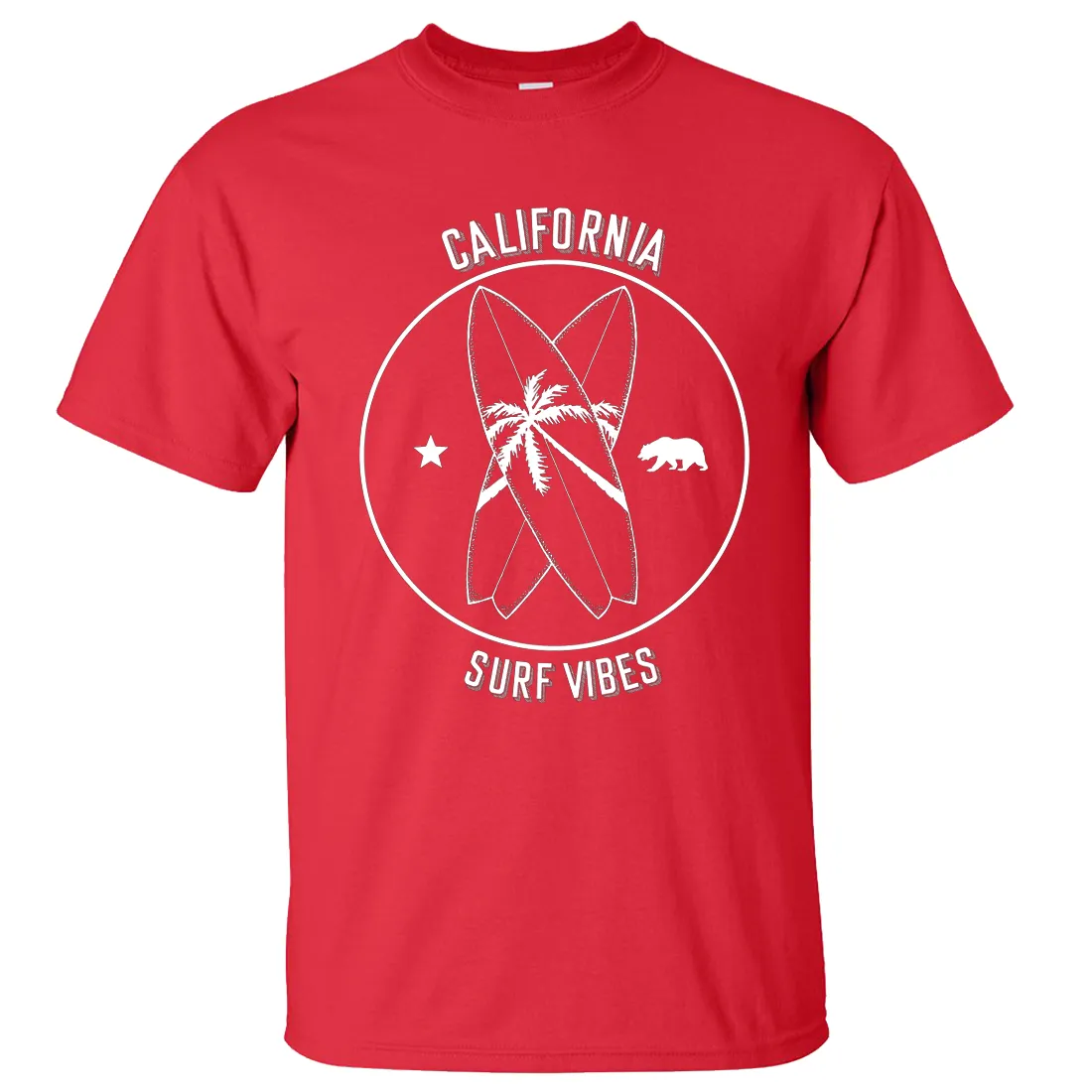 Surf Vibes White Print Asst Colors T-shirt/tee