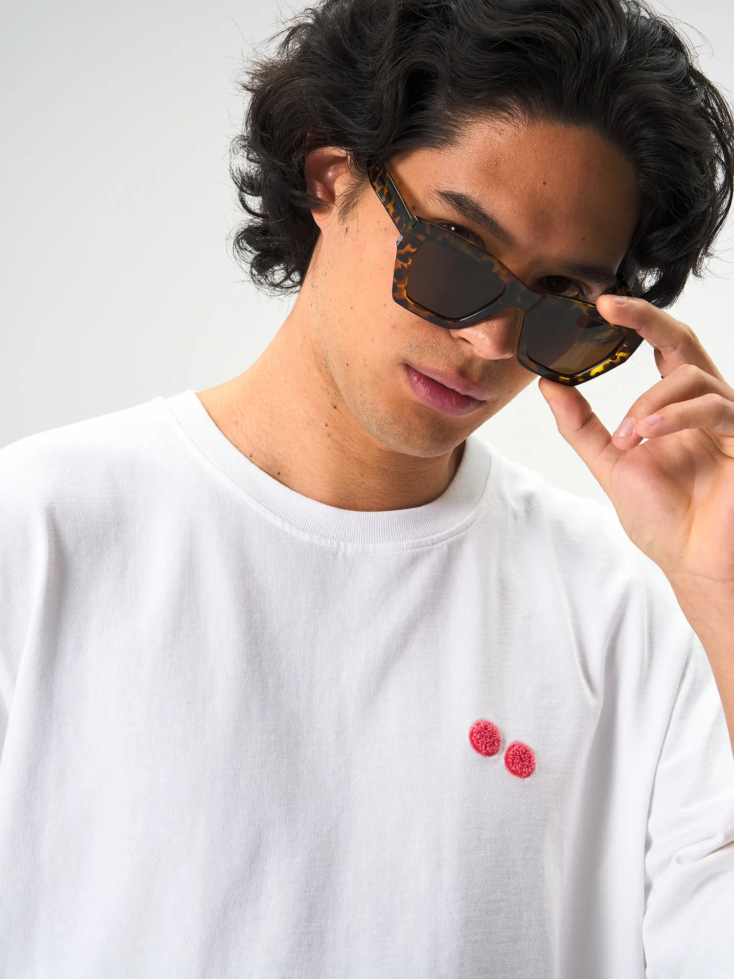 T-Shirt Cotton - White Frottee Watermelon (Male)