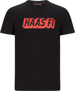 T-SHIRT Formula One 1 Mens Haas F1 Team USA NEW! Graphic LOGO Black