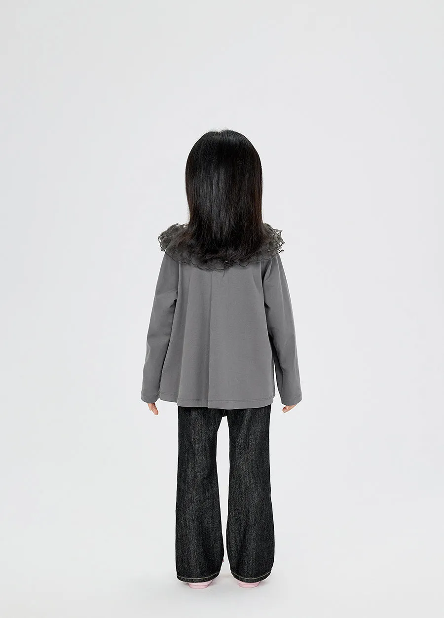 T-Shirt / jnby by JNBY Cotton Lace Long-sleeve T-Shirt