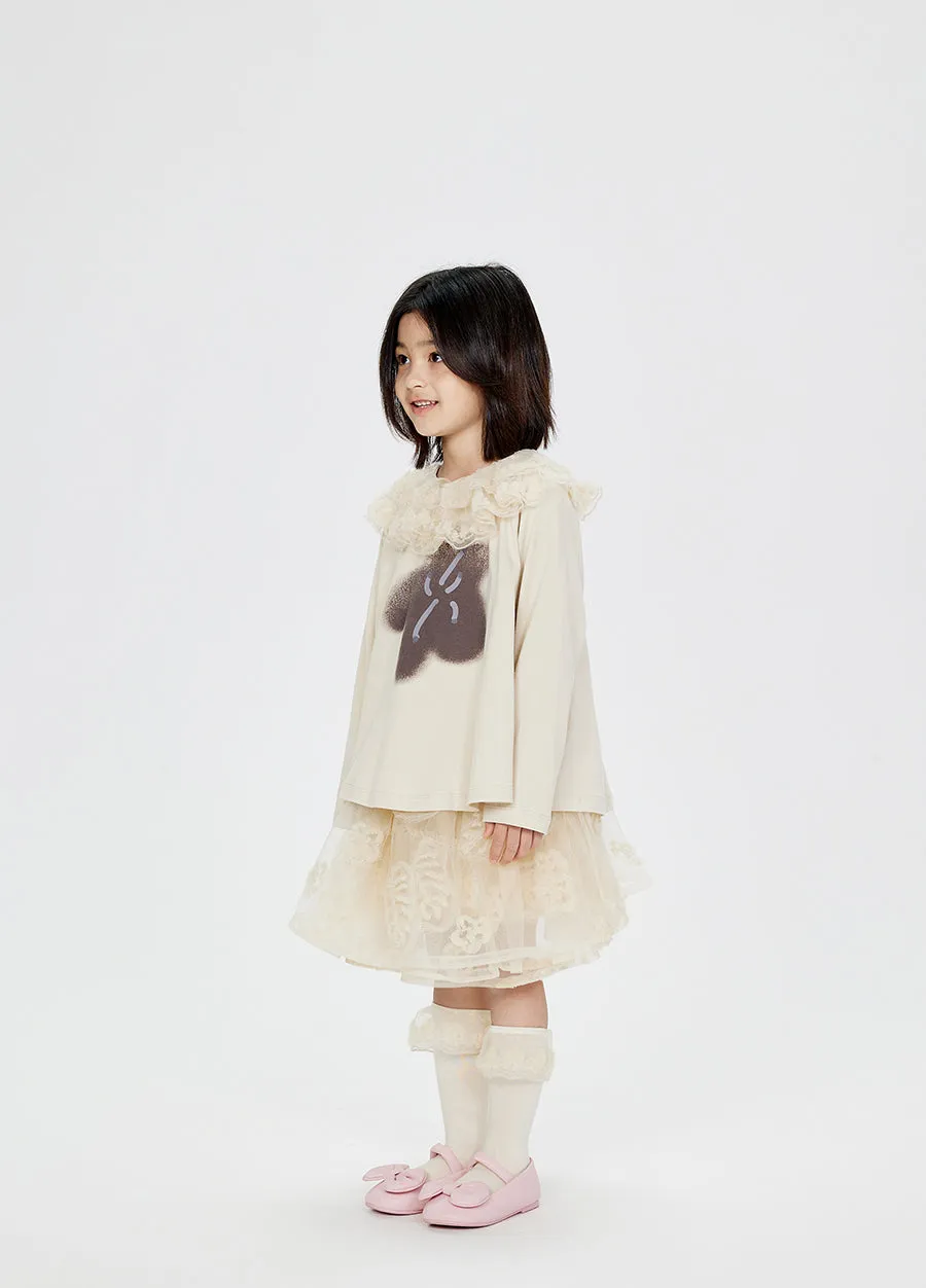 T-Shirt / jnby by JNBY Cotton Lace Long-sleeve T-Shirt