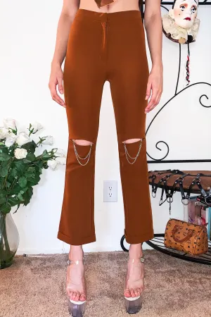 Tan Chain Pants