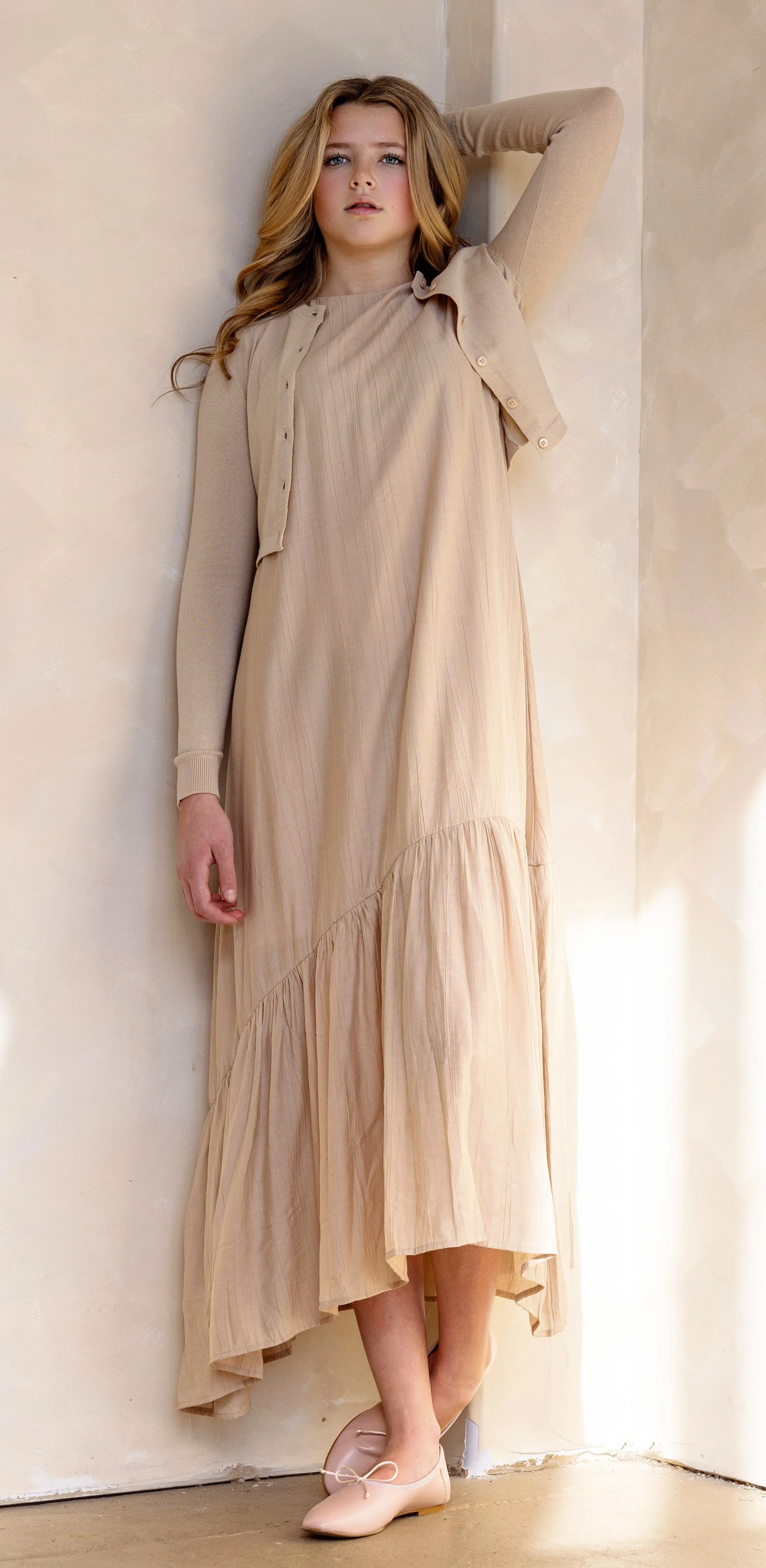 Taupe maxi jumper by Coco Blanc