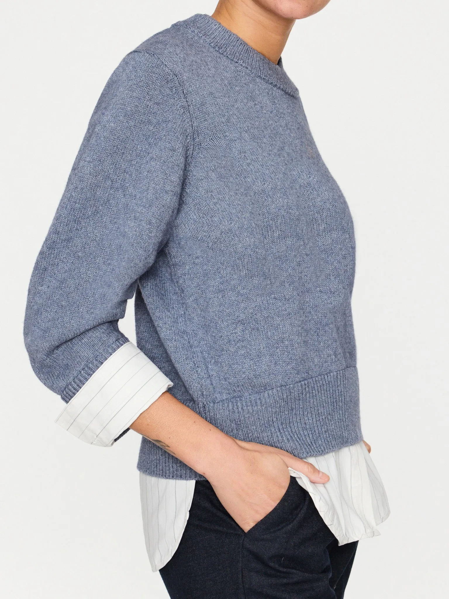 The Raya Ruched Crew Looker