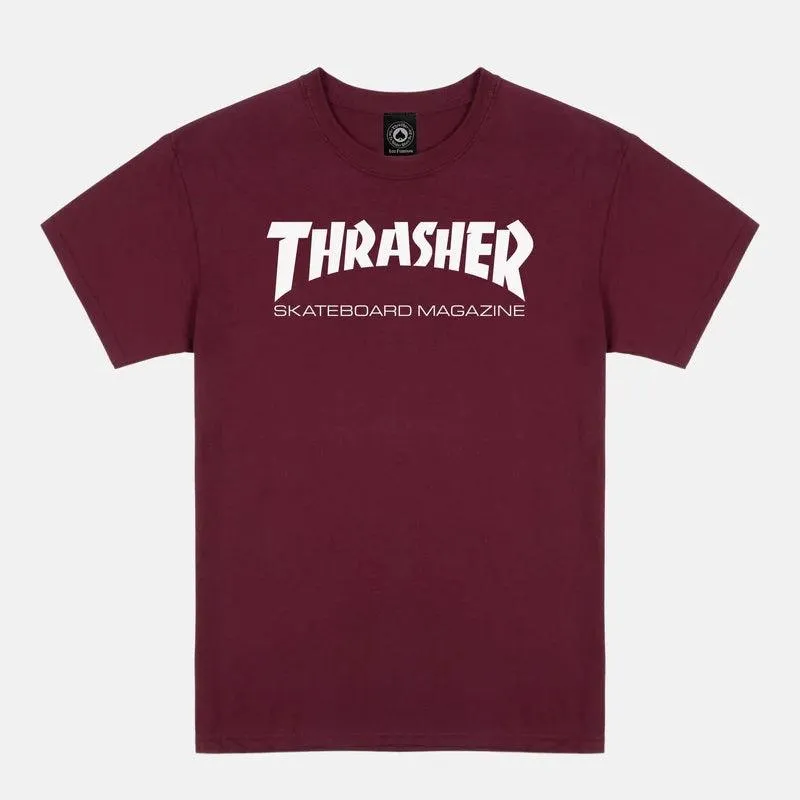 THRASHER Skate Mag Tee Maroon