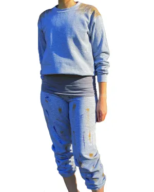 Three Piece Crop Top Sweatsuit