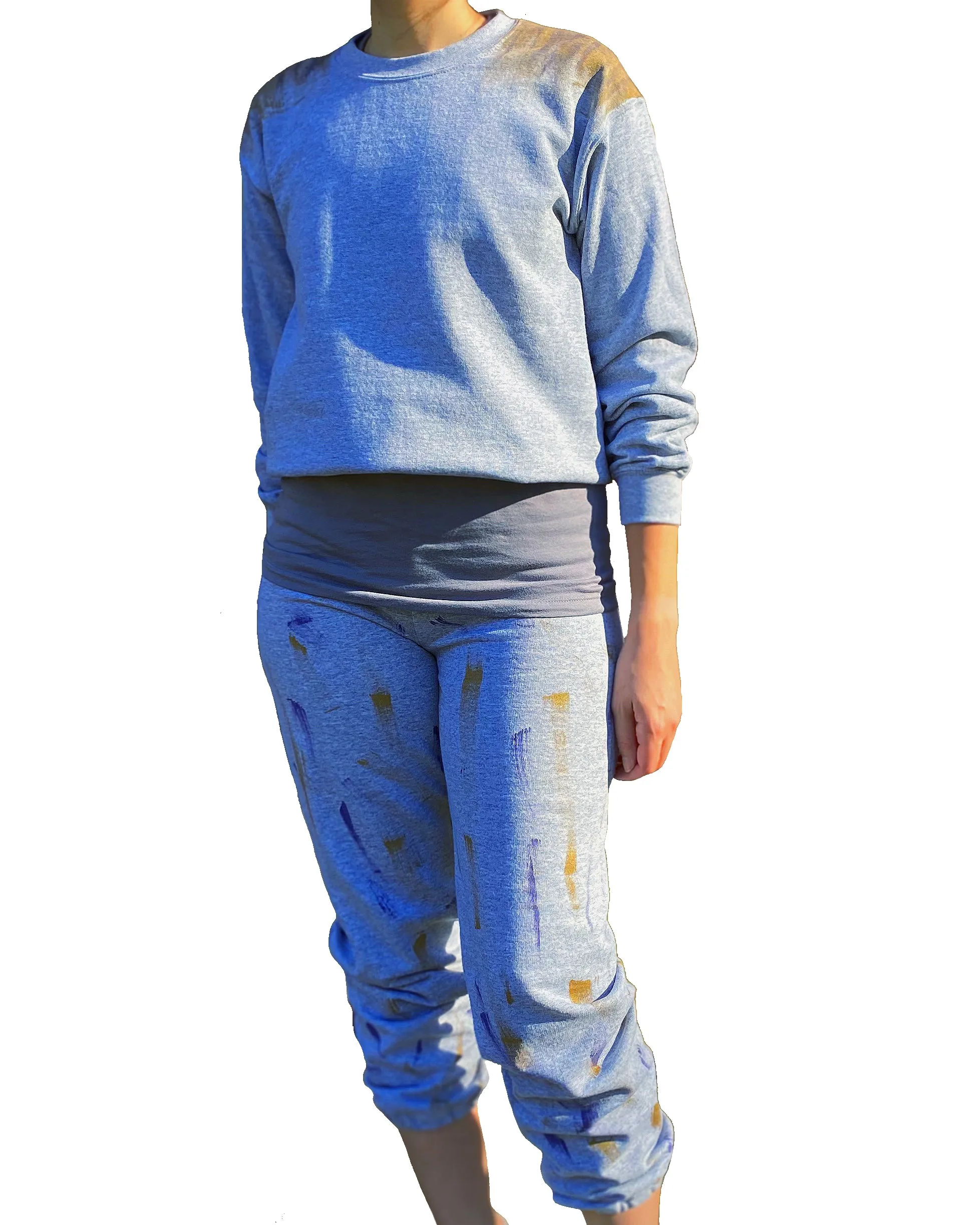 Three Piece Crop Top Sweatsuit