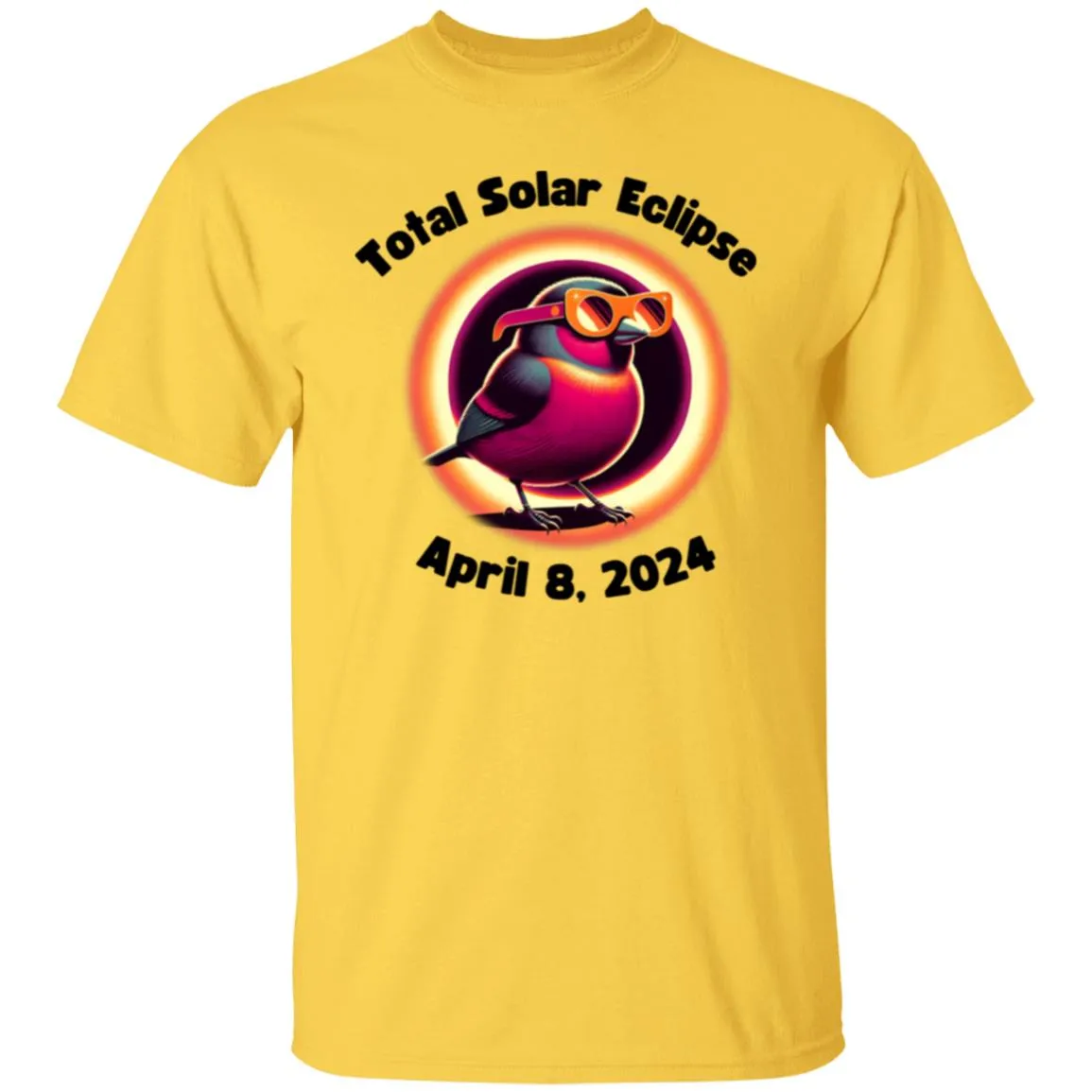 Total Solar Eclipse Bird Shirt 5.3 oz. T-Shirt