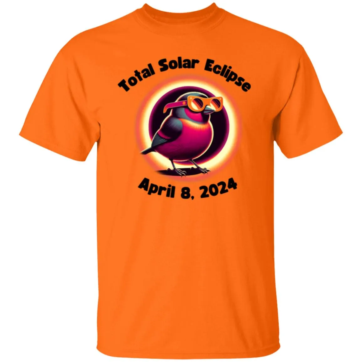 Total Solar Eclipse Bird Shirt 5.3 oz. T-Shirt