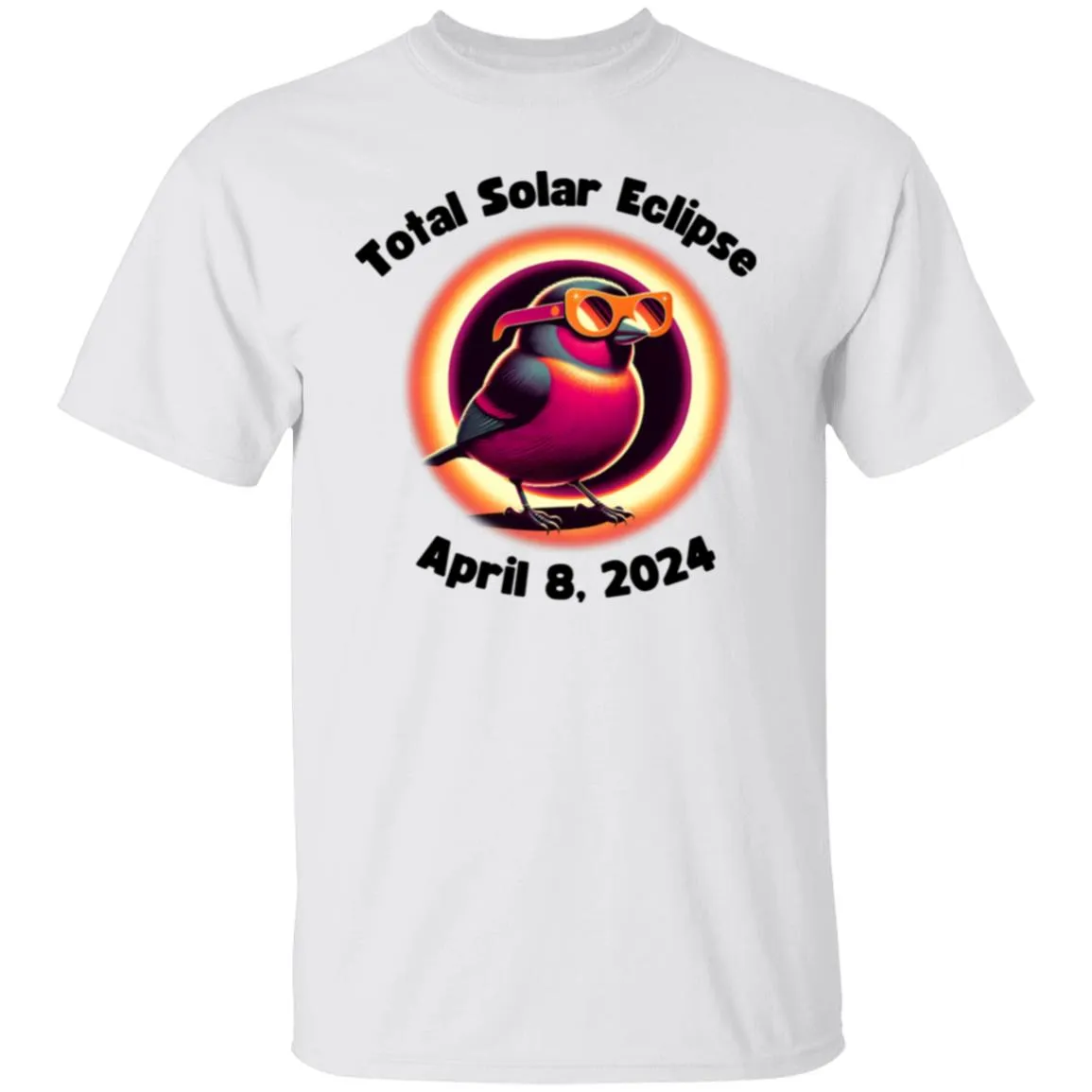 Total Solar Eclipse Bird Shirt 5.3 oz. T-Shirt