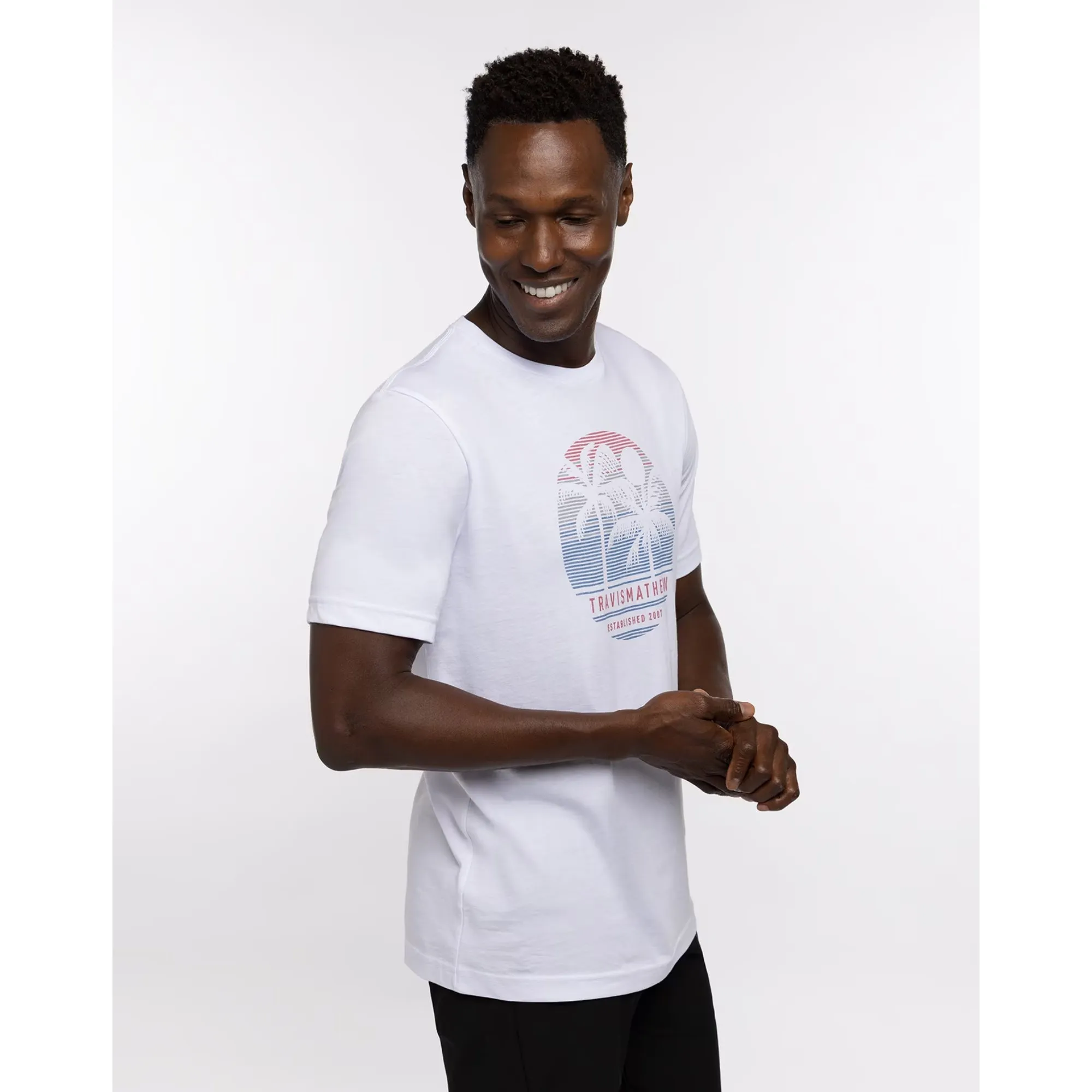 TRAVIS MATHEW MENS CONCHEROS T-SHIRT - WHITE