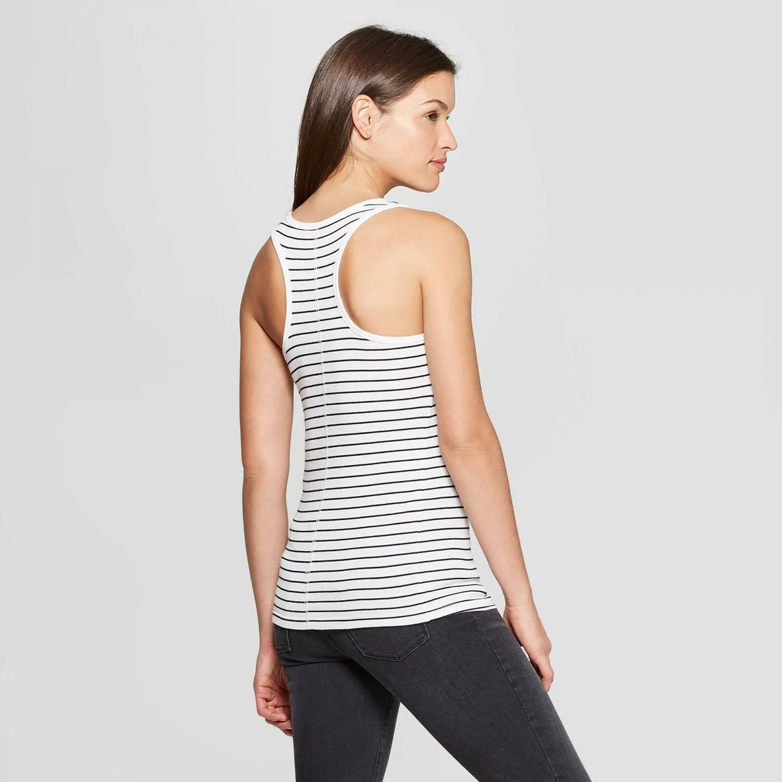 Universal Thread Women's Slim Fit Rib Racerback Scoop Neck Tank Top
