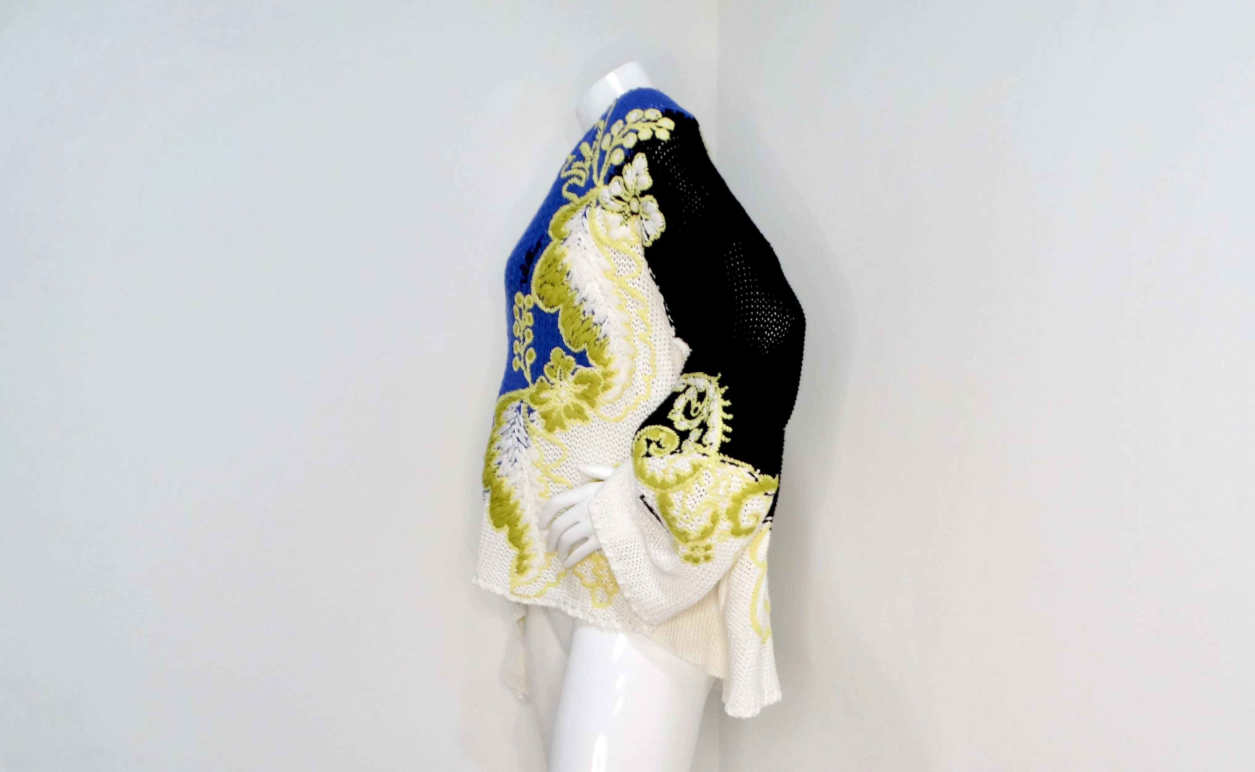 Valentino Arazzo Floral Wool & Cashmere Tunic Sweater