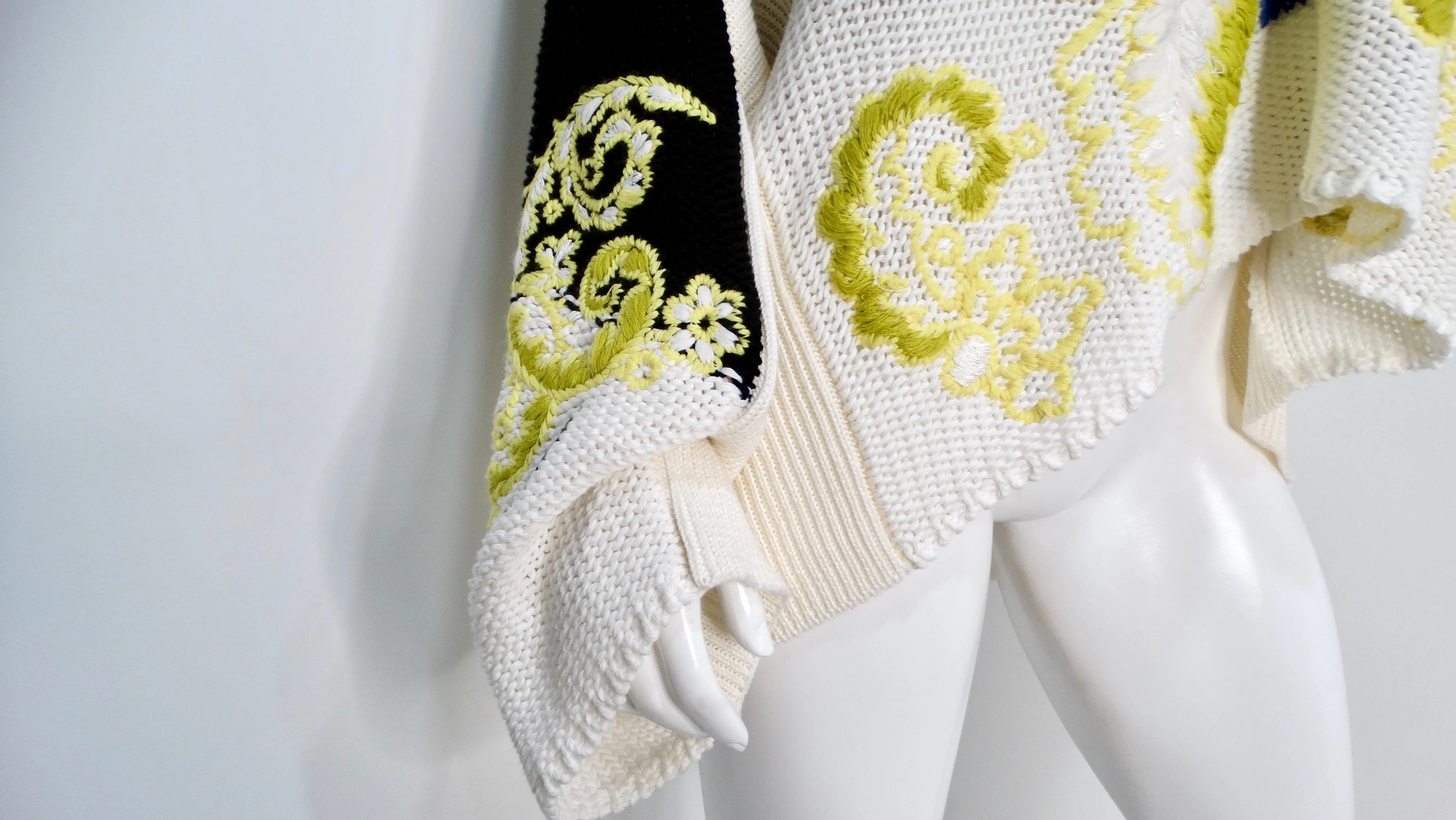 Valentino Arazzo Floral Wool & Cashmere Tunic Sweater