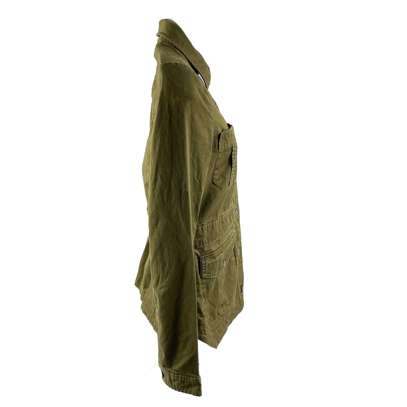 Veronica Beard Camp Utility Button Army Green 0 XS Jacket