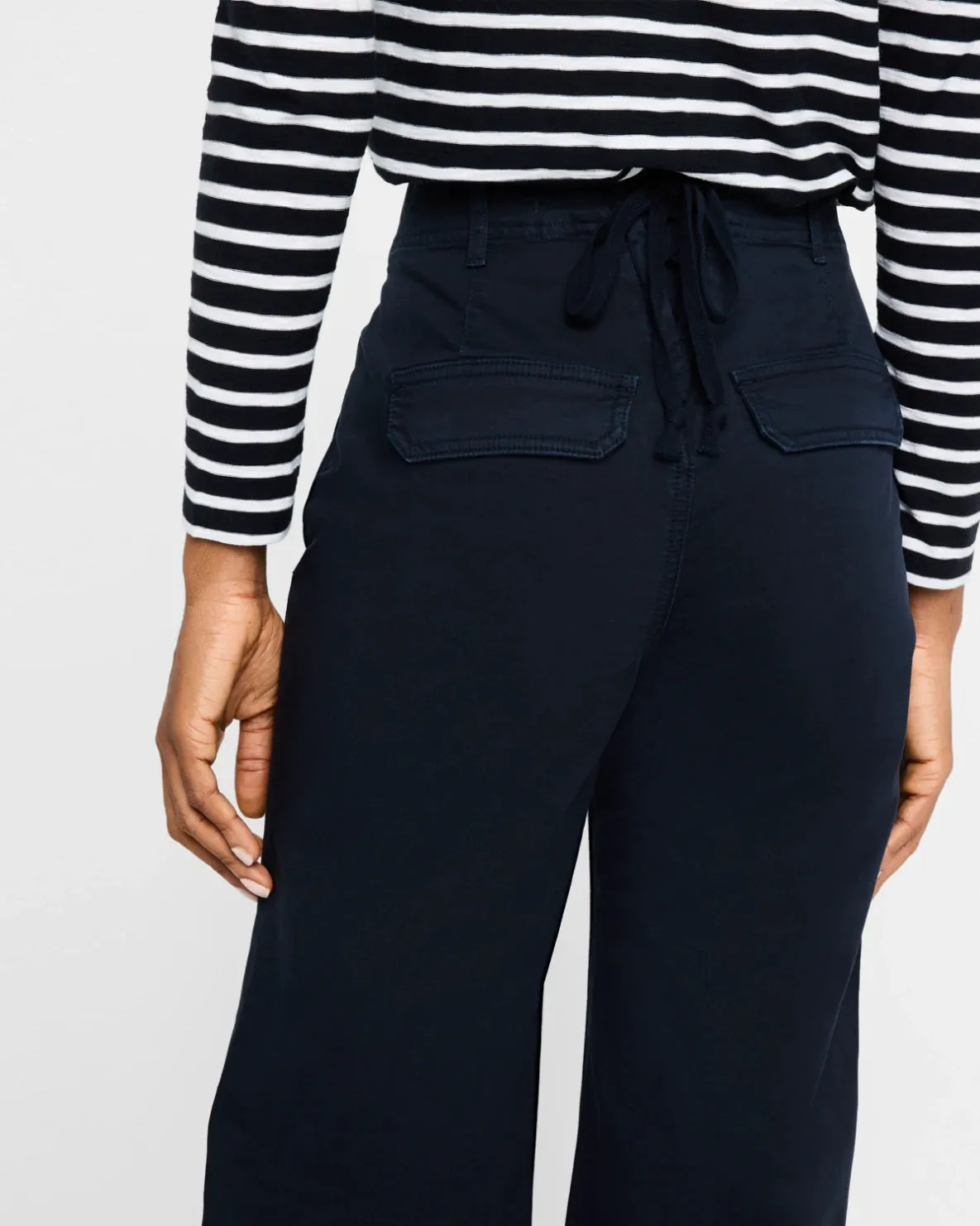 VERONICA BEARD GRANT HEM CROPPED WIDE-LEG PANT