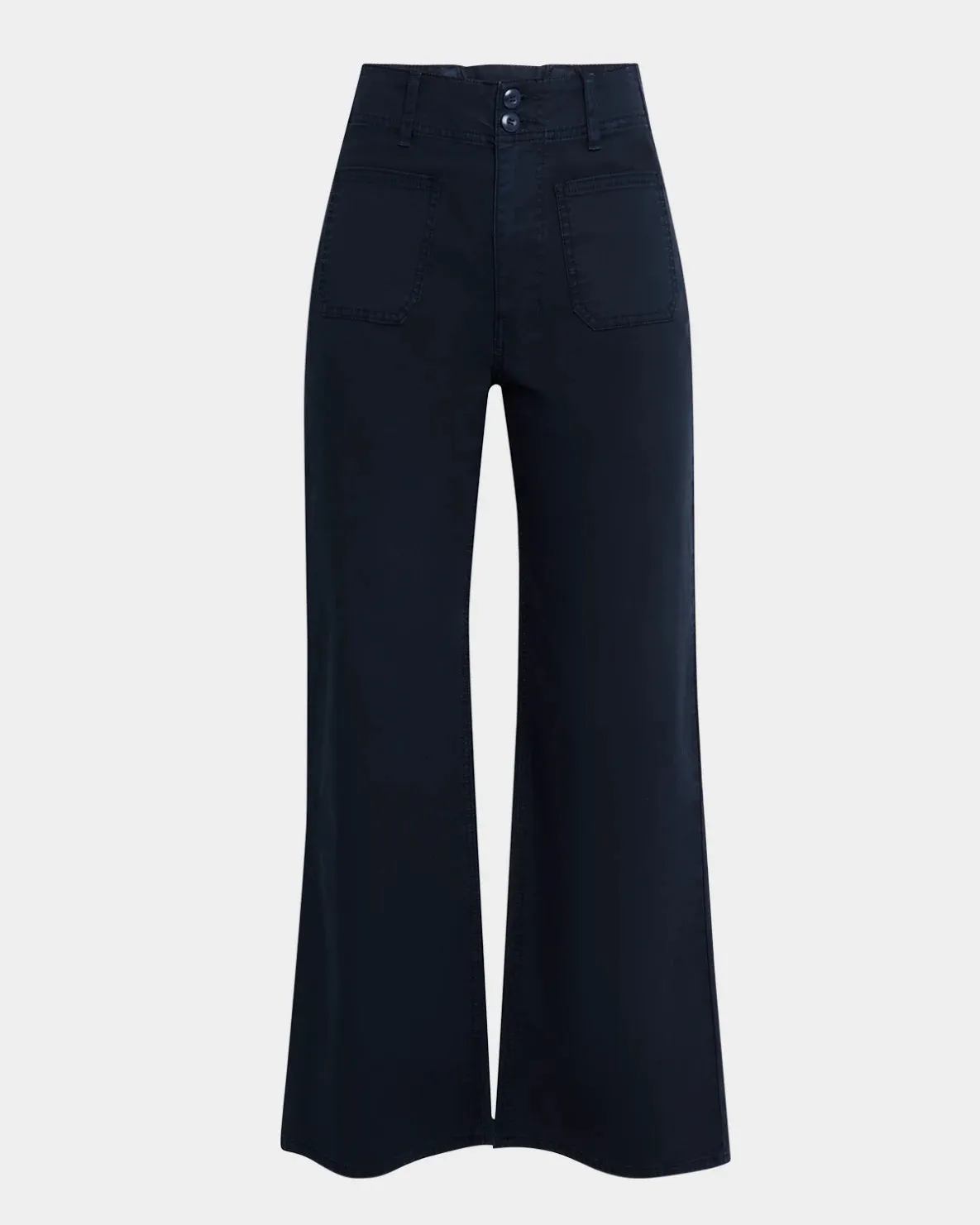 VERONICA BEARD GRANT HEM CROPPED WIDE-LEG PANT