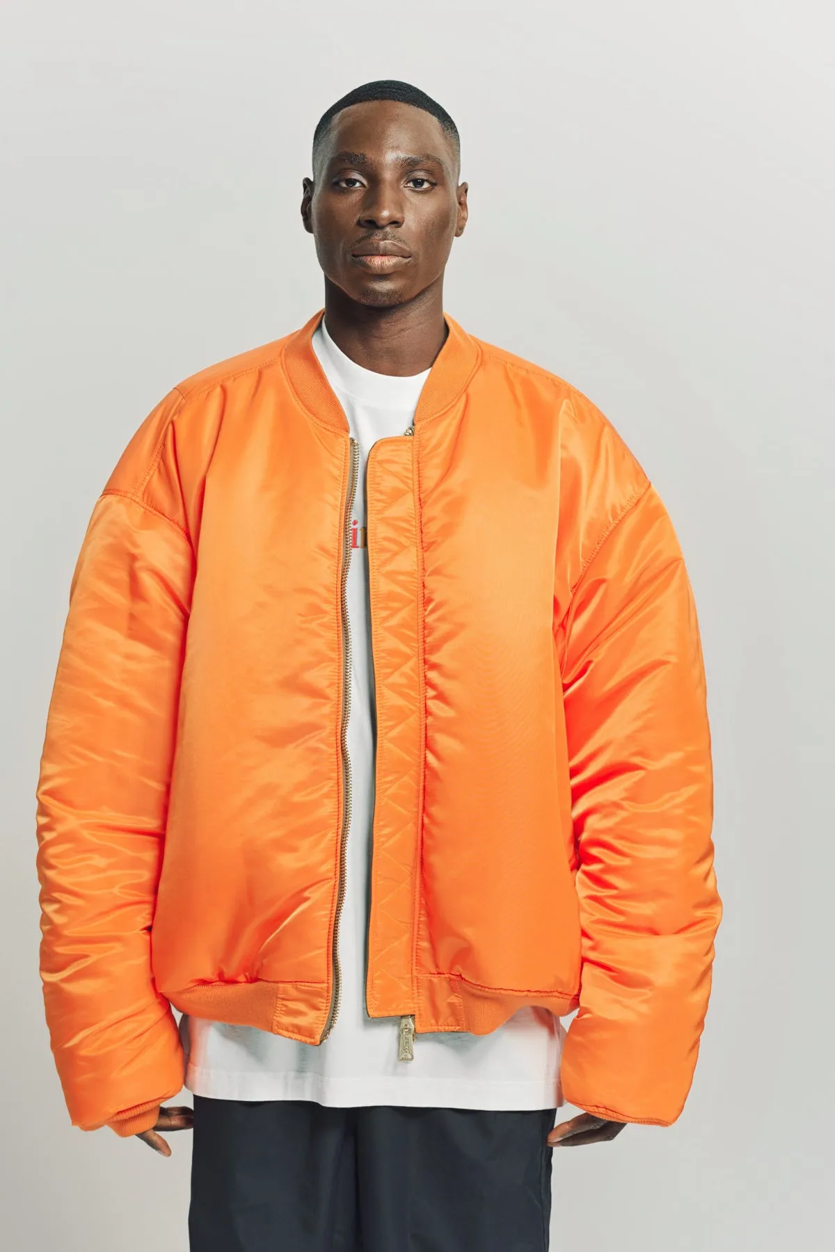 VETEMENTS | OVERSIZE LEATHER BOMBER JACKET