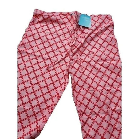 Vintage Paul Frank Pajama Pants,, Skurvy, Pink &amp; Red, Small