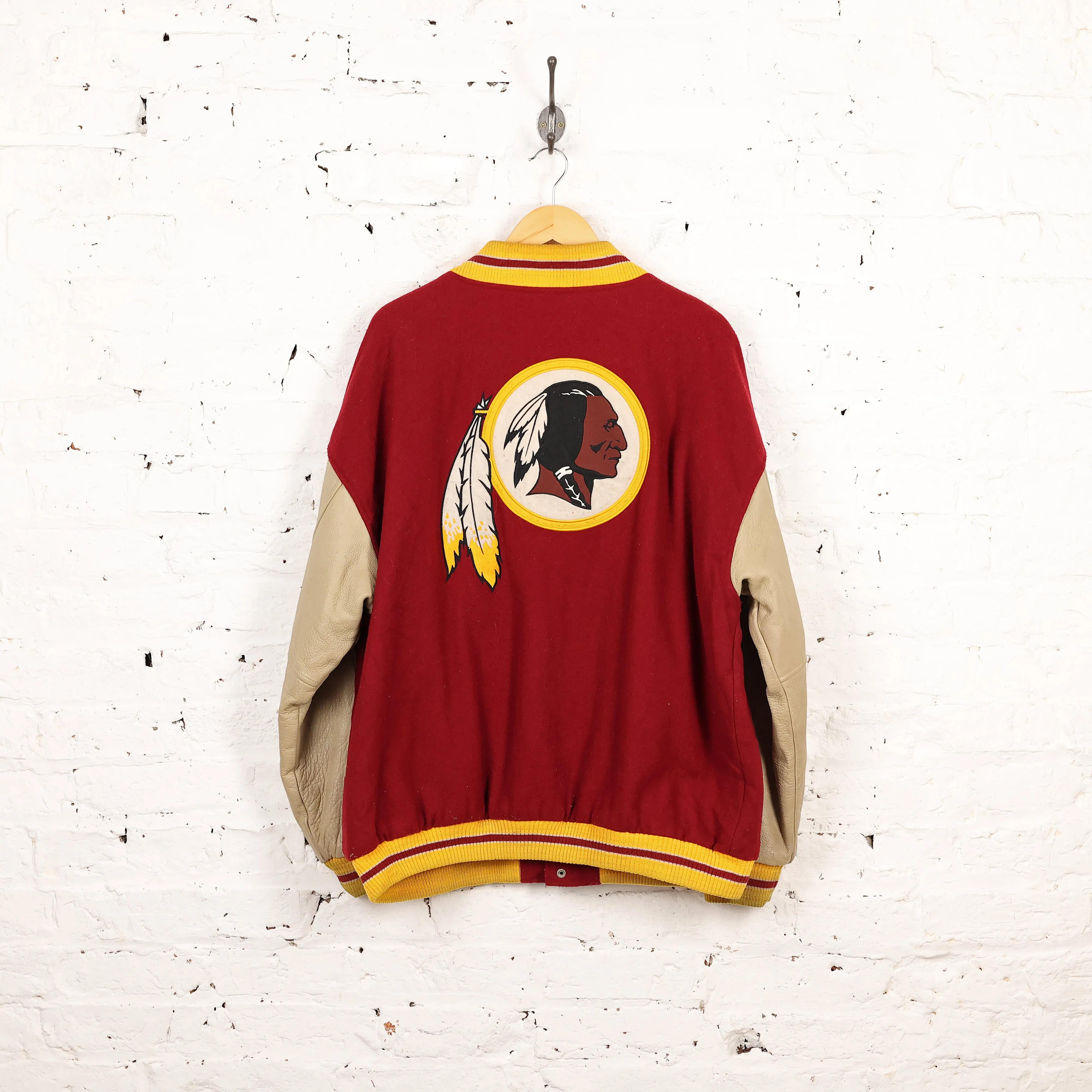 Washington Redskins Varsity Bomber Jacket - Maroon - XL