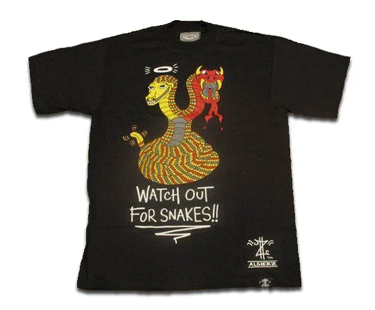 Watch Out For Snakes (black) T-Shirt