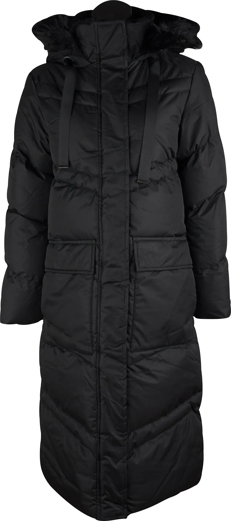 Weekend Vibes Fairway Womens Long Jacket - Black