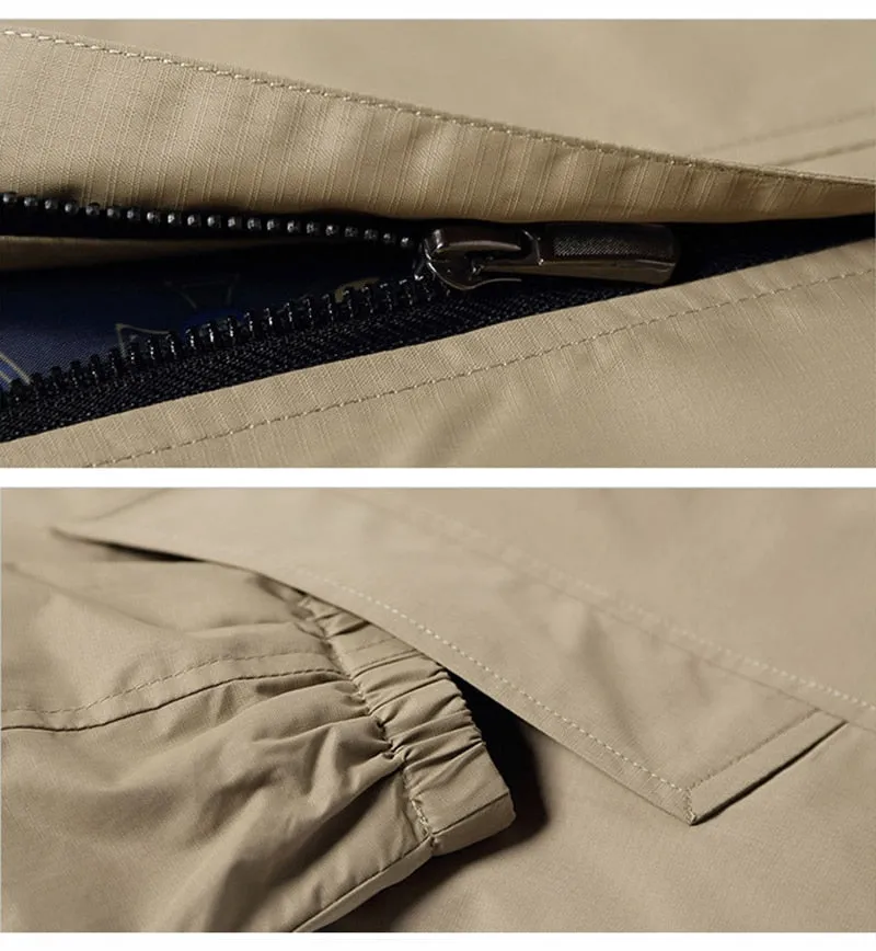 West Louis™ Autumn Solid Stand Collar Windproof Jacket