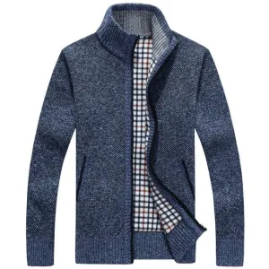 West Louis™ Velvet Cashmere Sweater Cardigan