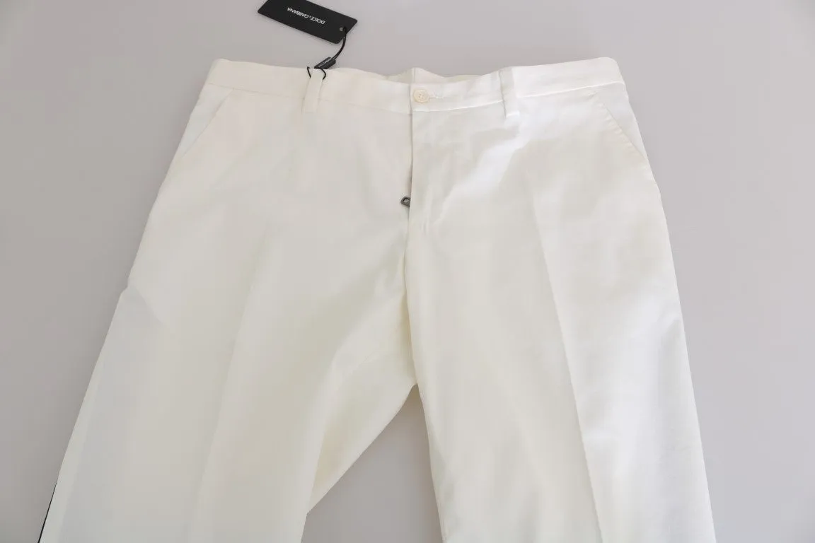 White Cotton Dress Formal Pants