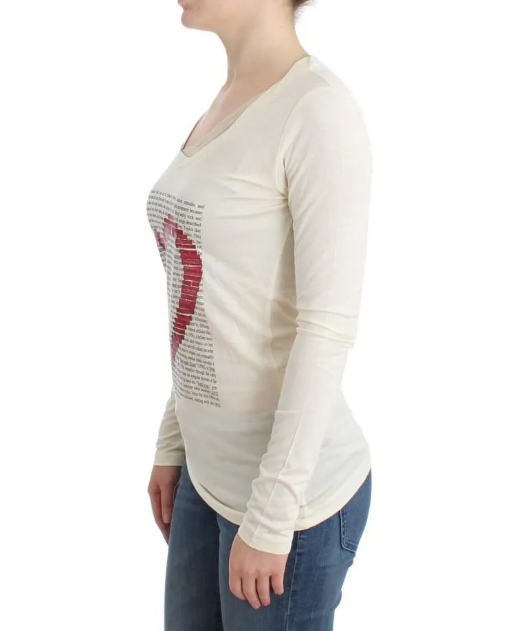 White longsleeved cotton top