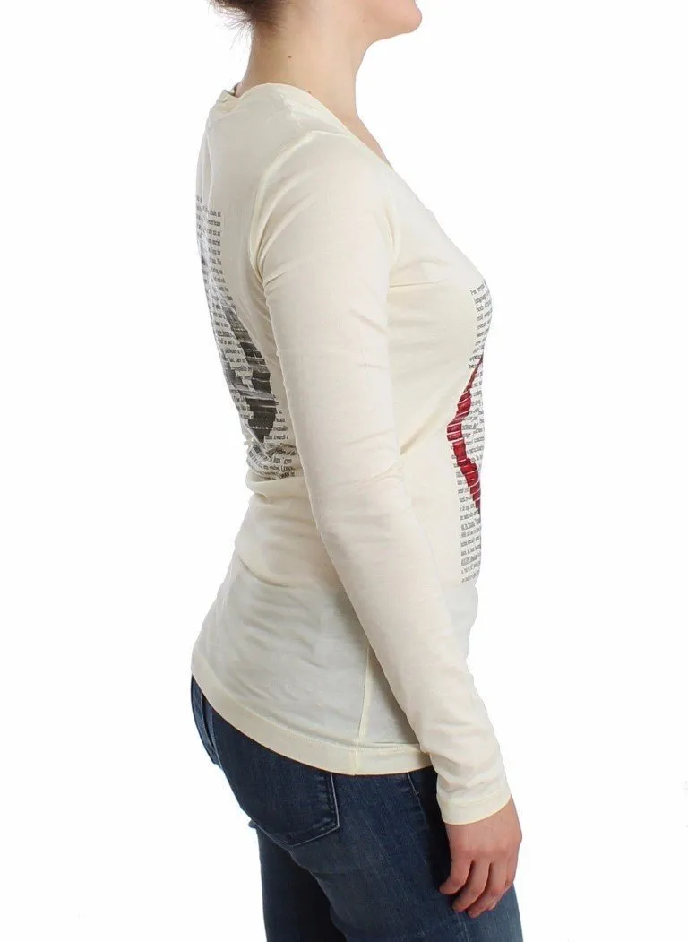 White longsleeved cotton top