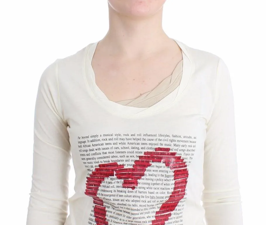 White longsleeved cotton top
