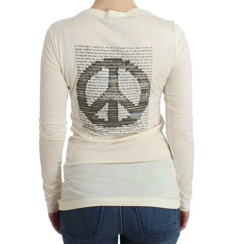 White longsleeved cotton top