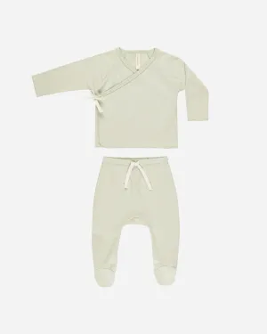 Wrap Top   Footed Bottoms Set