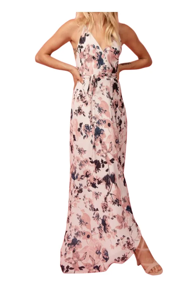YUMI KIM Women's Paradise Found Black Rush Hour Maxi Dress #DR1478m Large NWT