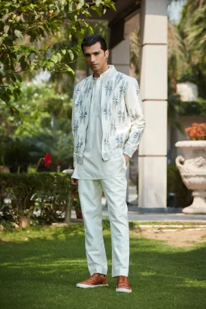 Zaire Bomber Jacket With Kurta Set